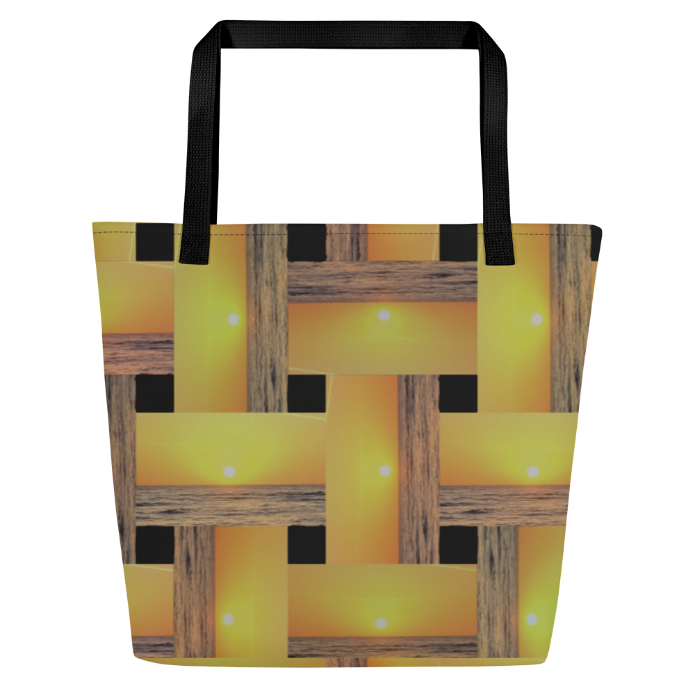 Sunset Plaid Tote Bag