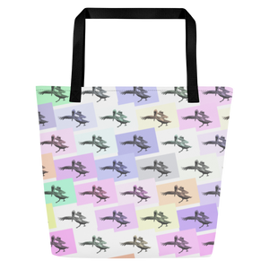Pretty Pelicans All-Over Print Large Tote Bag