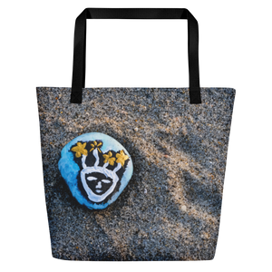 Resting Beach Face Tote Bag
