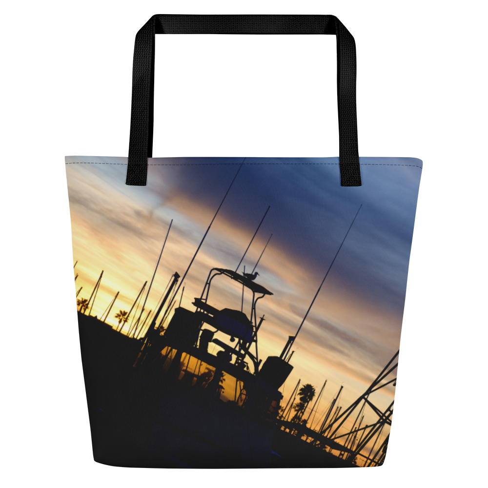 Bird on a Boat Large Tote