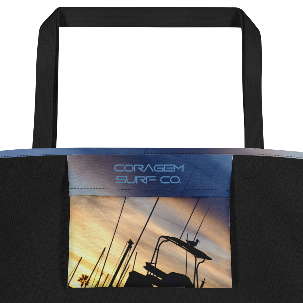 Bird on a Boat Large Tote