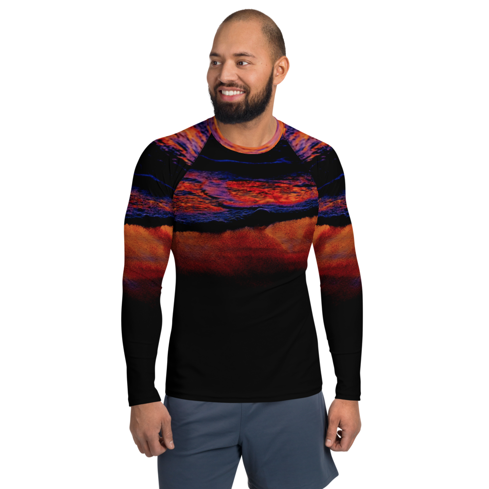 Technicolor Tide Straight Cut Rash Guard