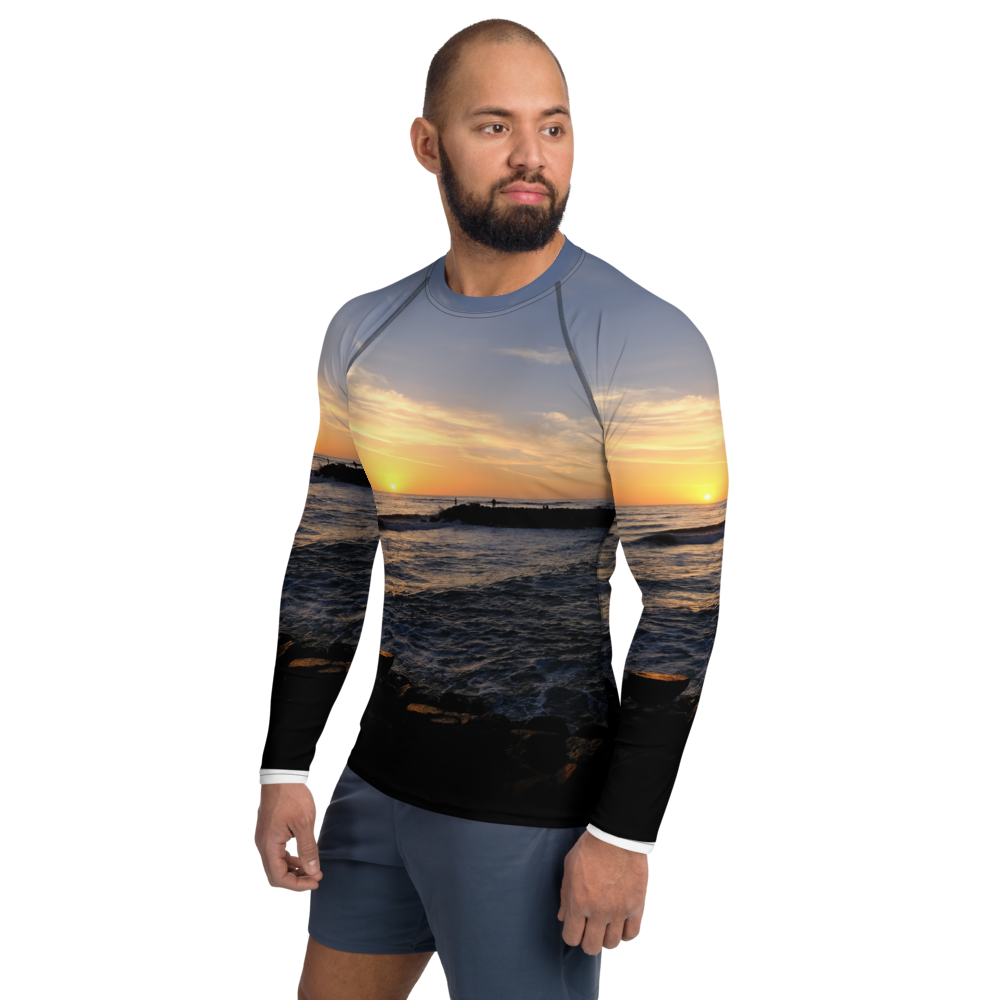 San Diego Sunset Straight Cut Rash Guard