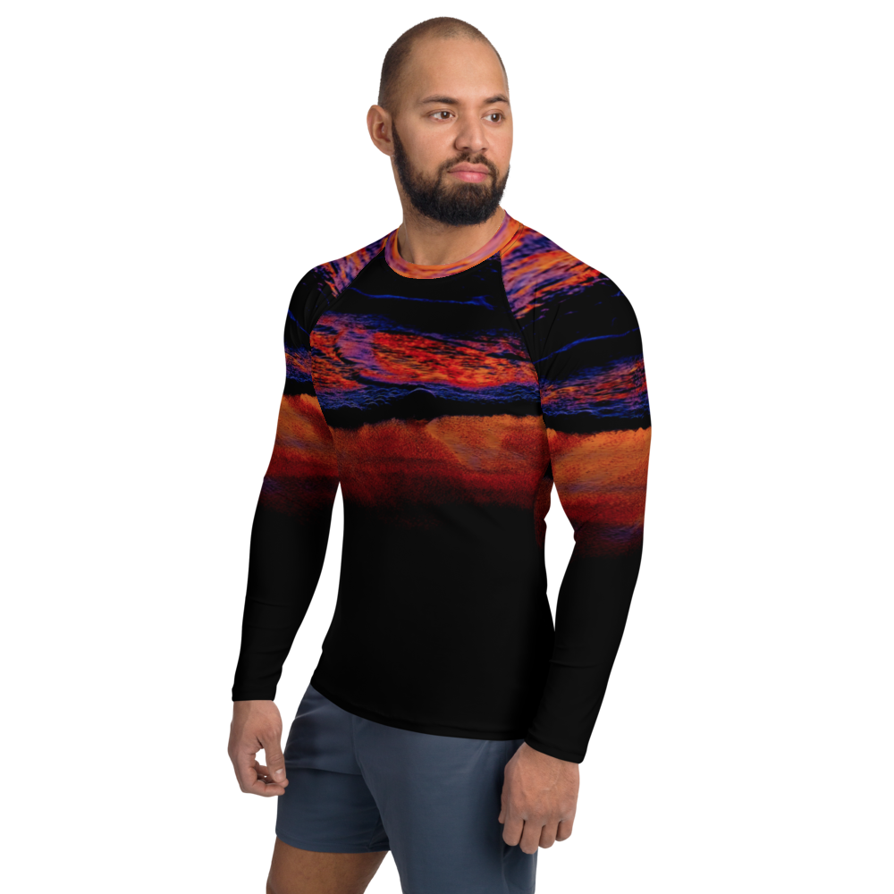 Technicolor Tide Straight Cut Rash Guard