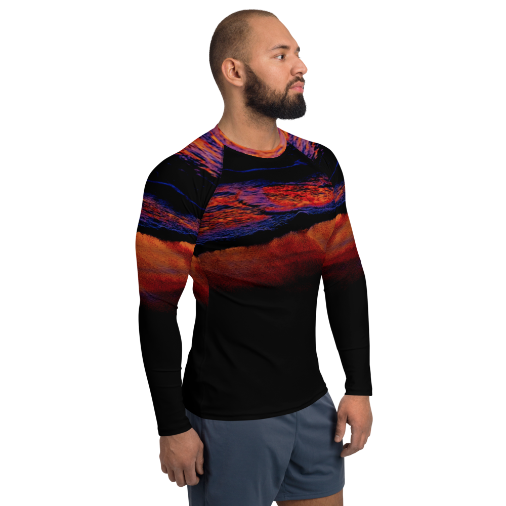 Technicolor Tide Straight Cut Rash Guard