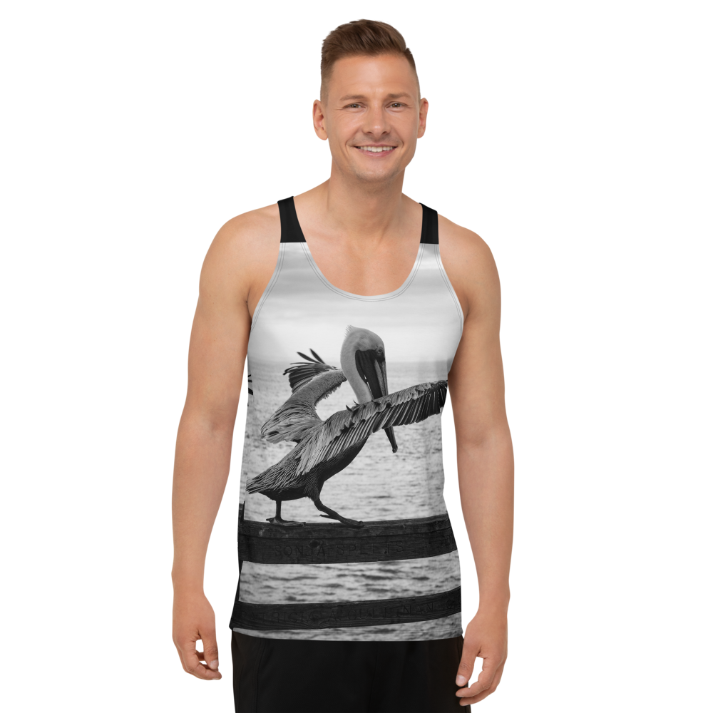 Pelican on a Pier Tank Top