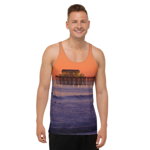 Sunset Pier Unisex Tank Top