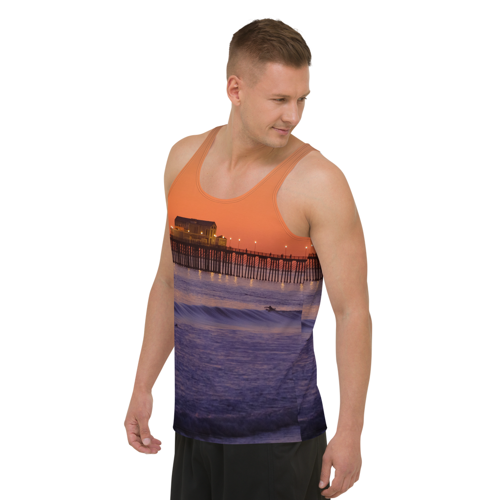 Sunset Pier Unisex Tank Top