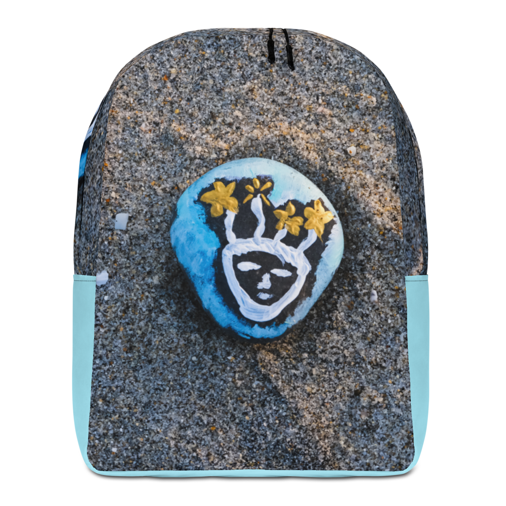 Resting Beach Face Minimalist Backpack