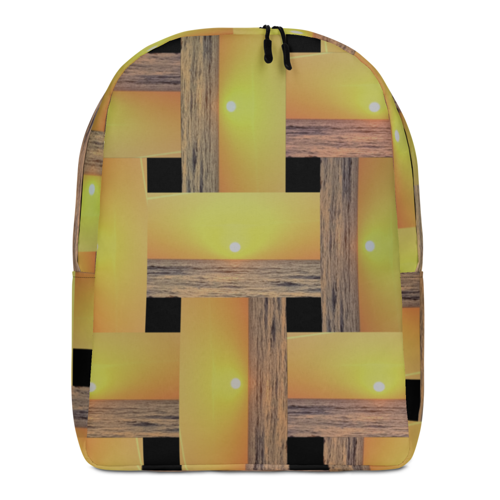 Sunset Plaid Minimalist Backpack