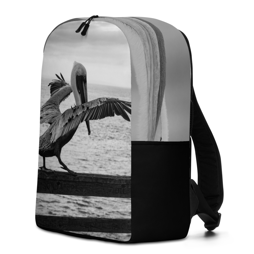 Pelican on a Pier Minimalist Backpack
