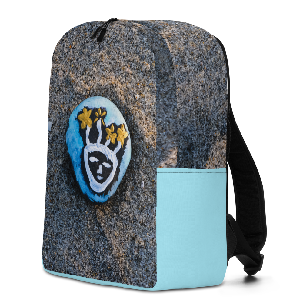 Resting Beach Face Minimalist Backpack