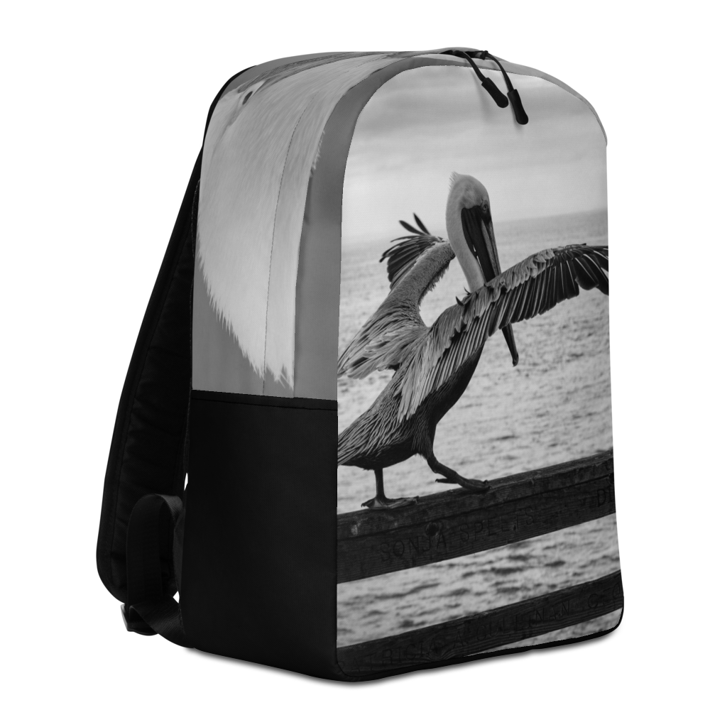 Pelican on a Pier Minimalist Backpack