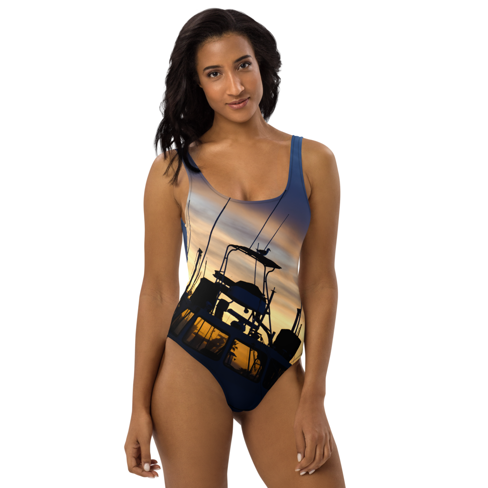 Bird on a Boat One-Piece Swimsuit