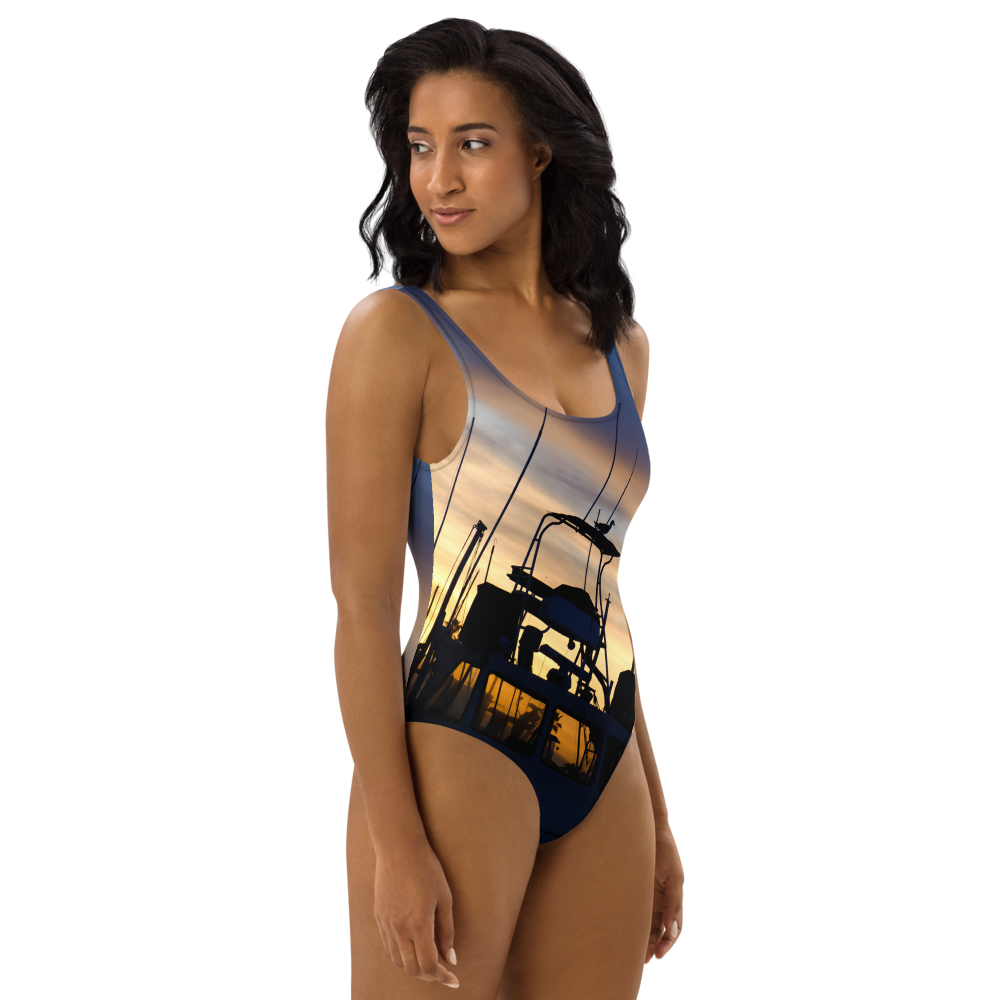 Bird on a Boat One-Piece Swimsuit