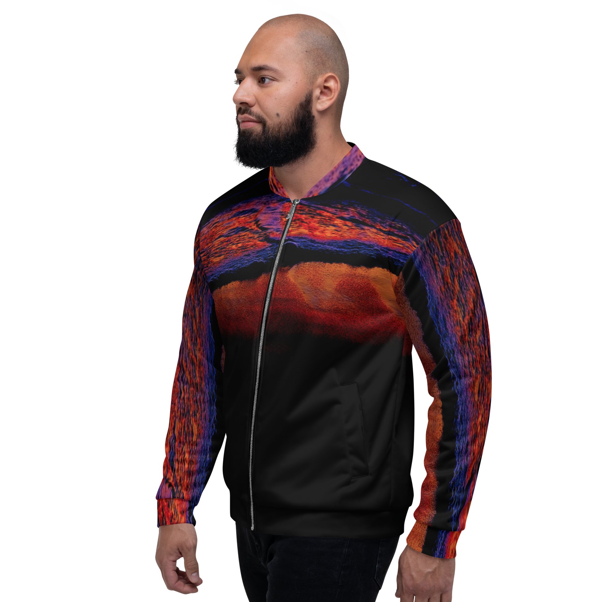 Technicolor Tide Unisex Bomber Jacket