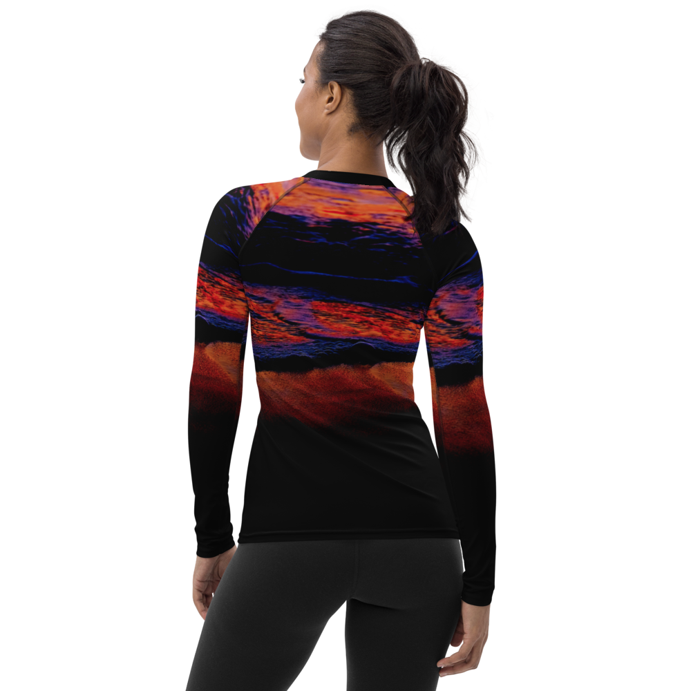Technicolor Tide Tapered Cut Rash Guard