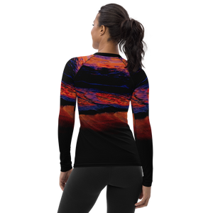 Technicolor Tide Tapered Cut Rash Guard