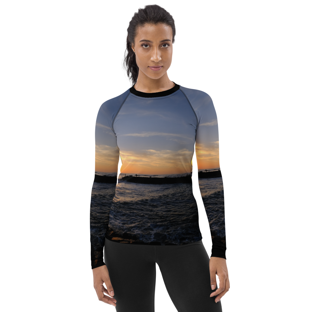 San Diego Sunset Tapered Cut Rash Guard