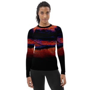 Technicolor Tide Tapered Cut Rash Guard