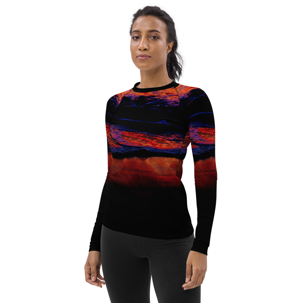 Technicolor Tide Tapered Cut Rash Guard