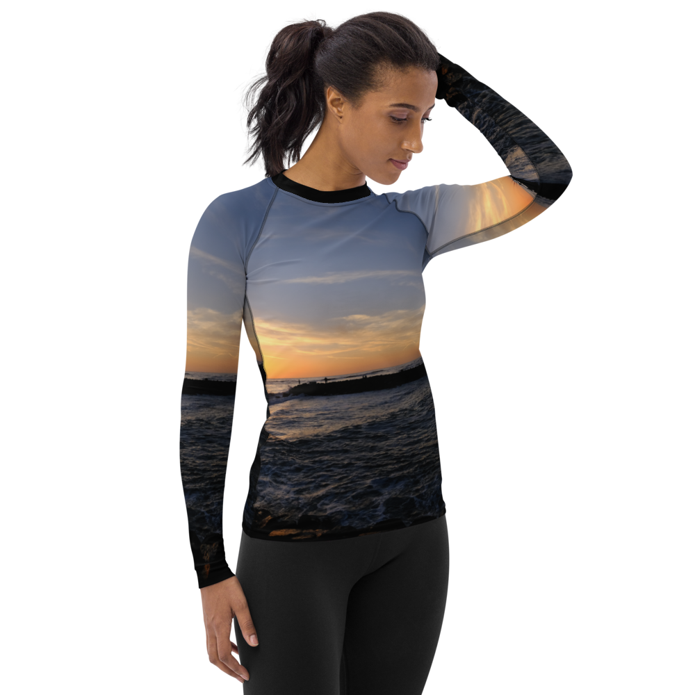 San Diego Sunset Tapered Cut Rash Guard