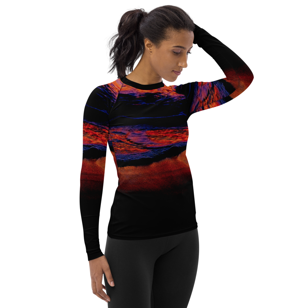 Technicolor Tide Tapered Cut Rash Guard