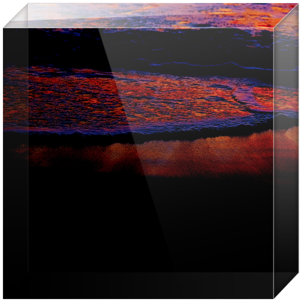 Technicolor Tide Acrylic Block Prints