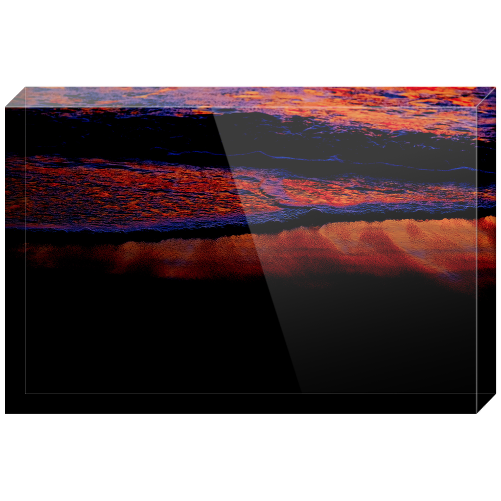 Technicolor Tide Acrylic Block Prints