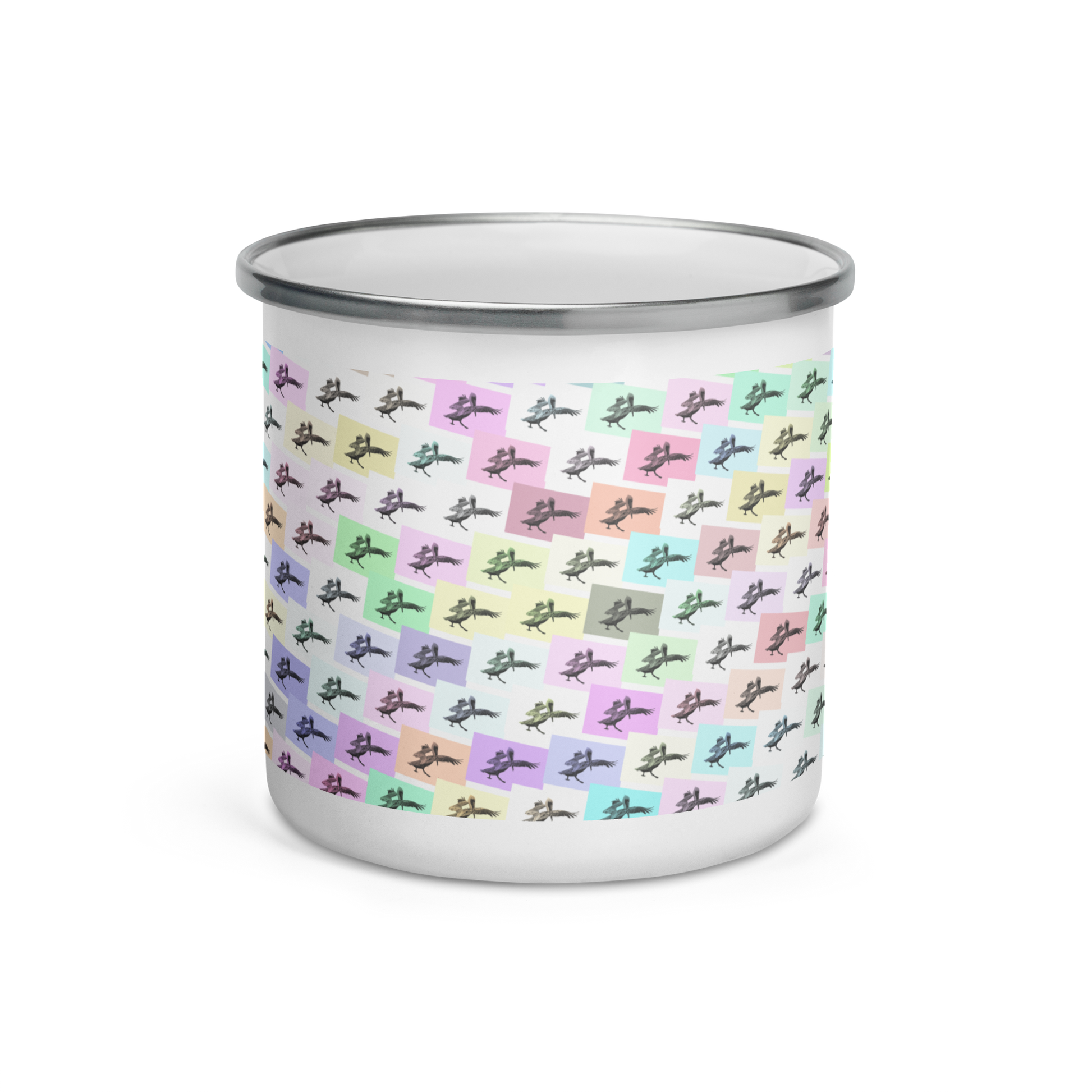 Pretty Pelicans Enamel Mug