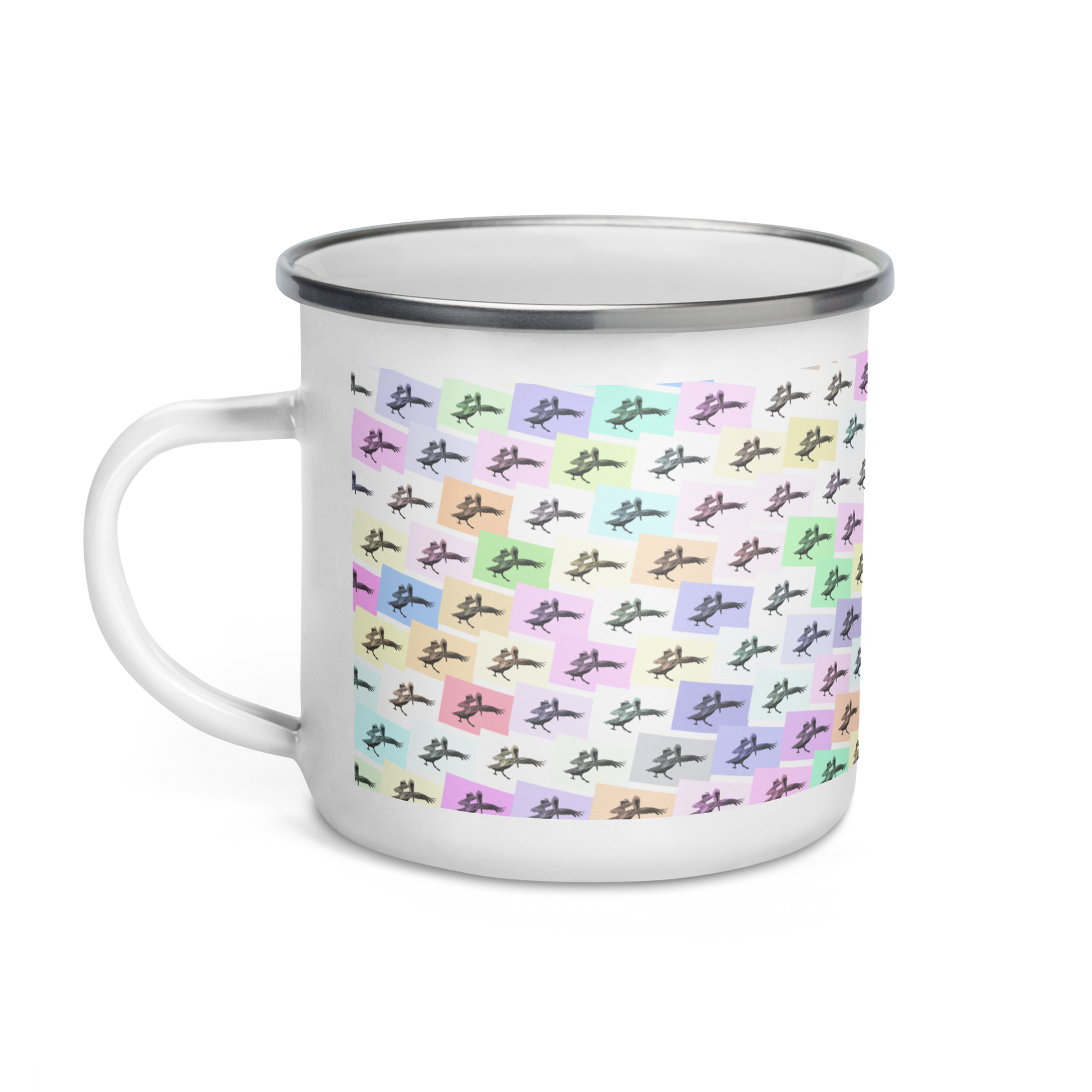 Pretty Pelicans Enamel Mug