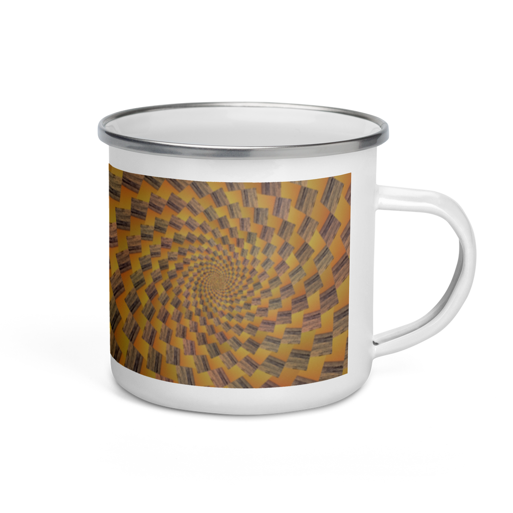 Sunset Swirl Enamel Mug