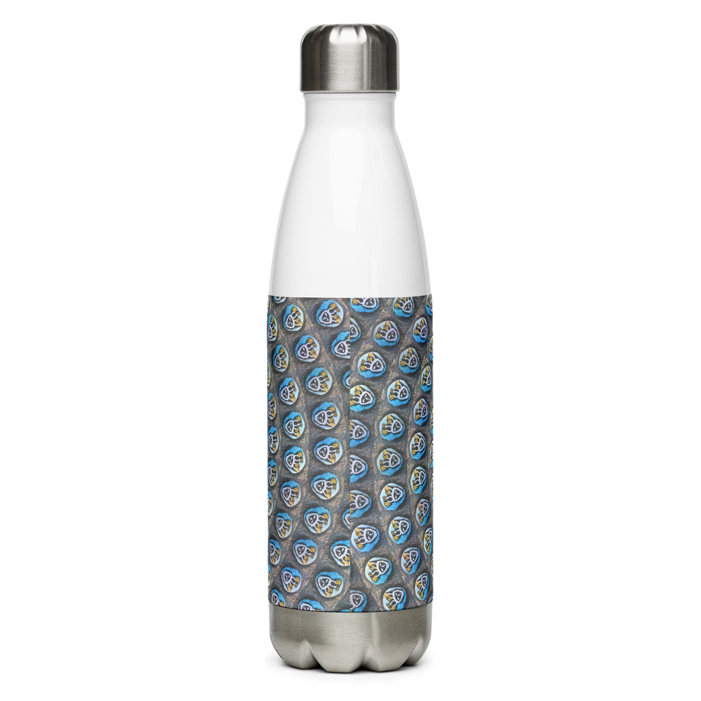 Swirling Beach Face Stainless Steel Water Bottle