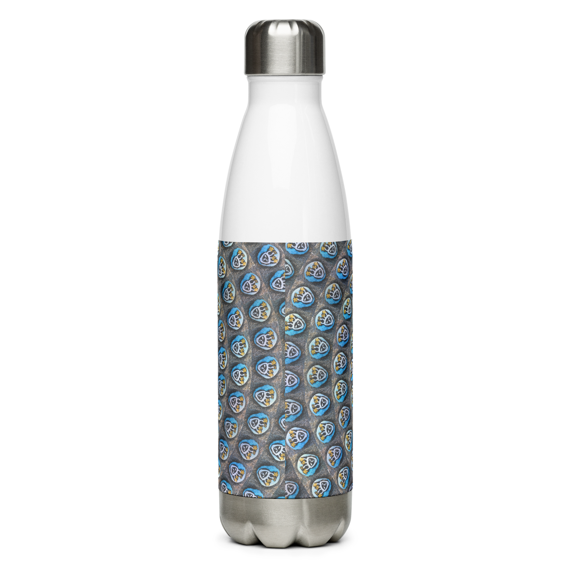 Swirling Beach Face Stainless Steel Water Bottle