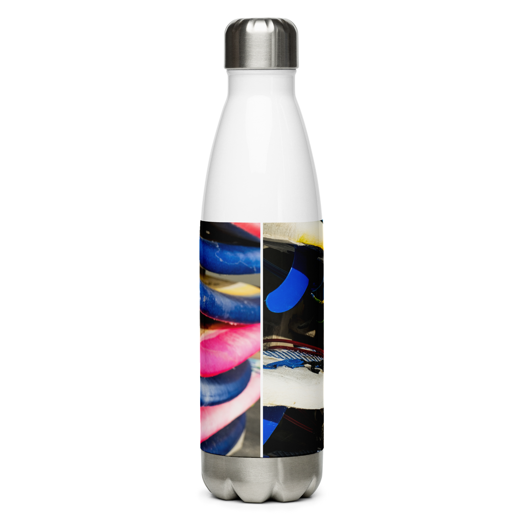 Stack of Surfboards Stainless Steel Water Bottle