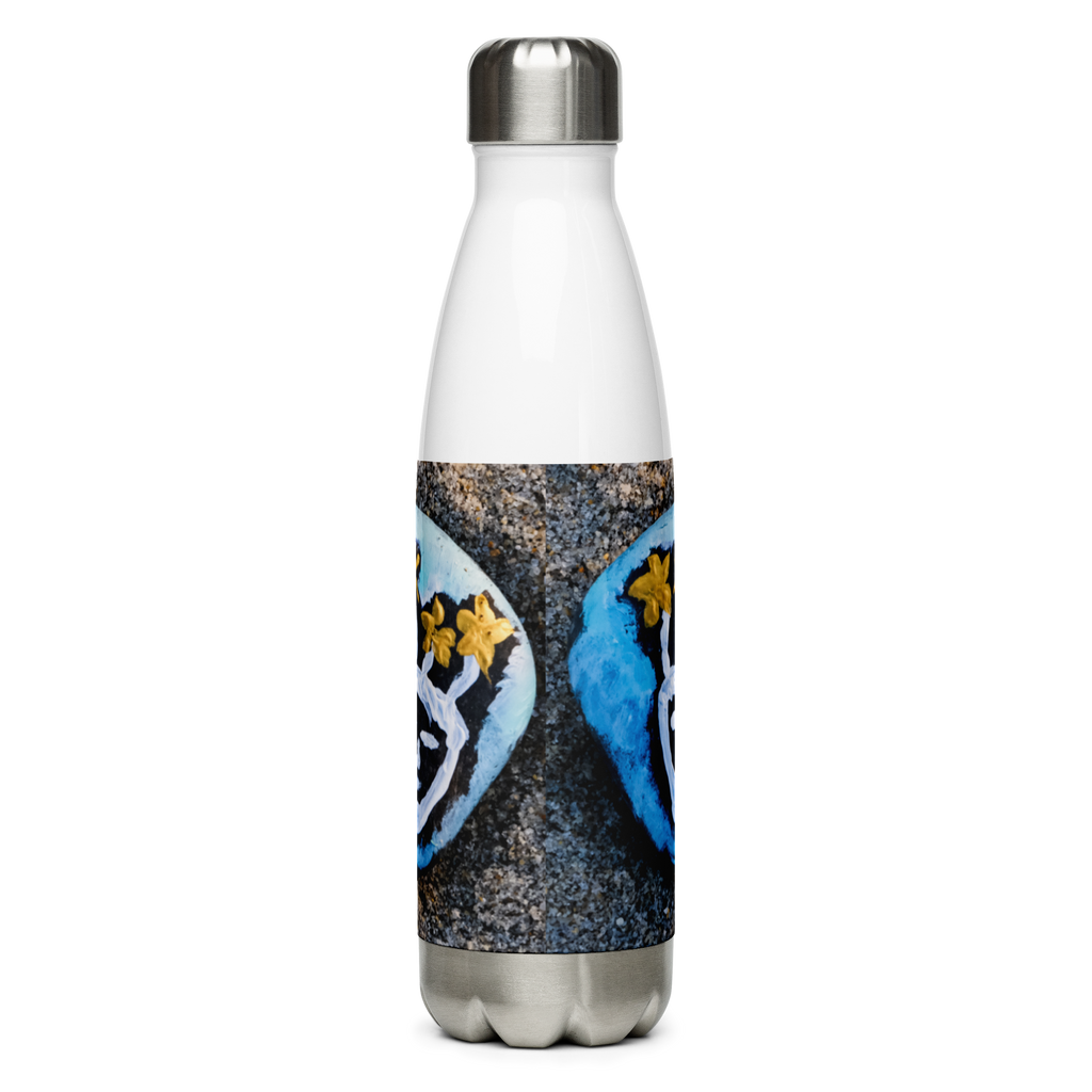 Resting Beach Face Stainless Steel Water Bottle