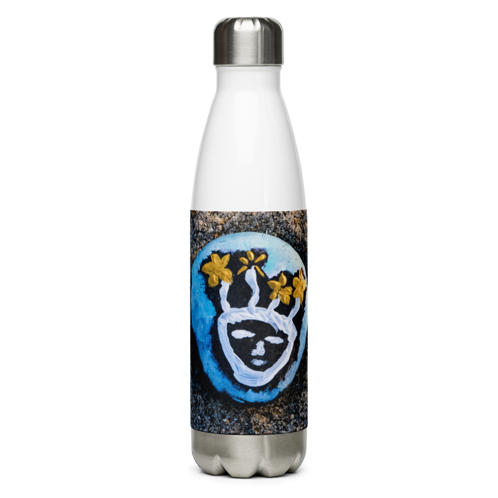 Resting Beach Face Stainless Steel Water Bottle
