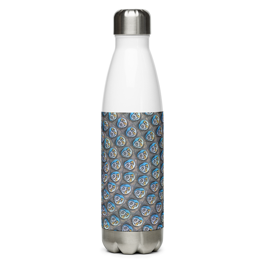 Swirling Beach Face Stainless Steel Water Bottle