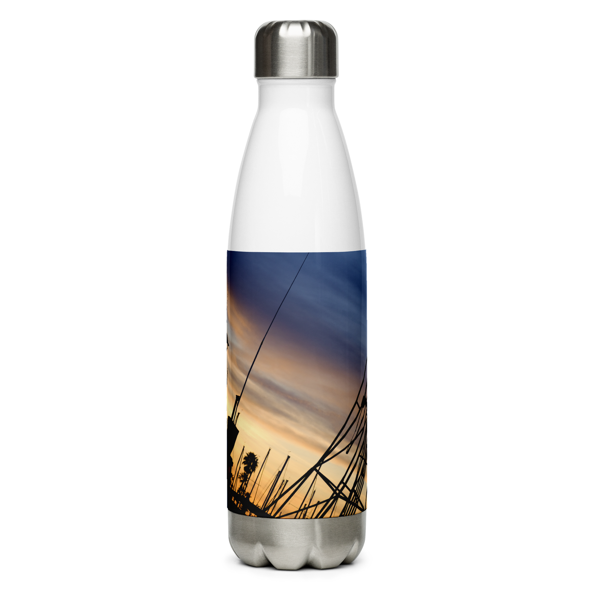 Bird on a Boat Stainless Steel Water Bottle