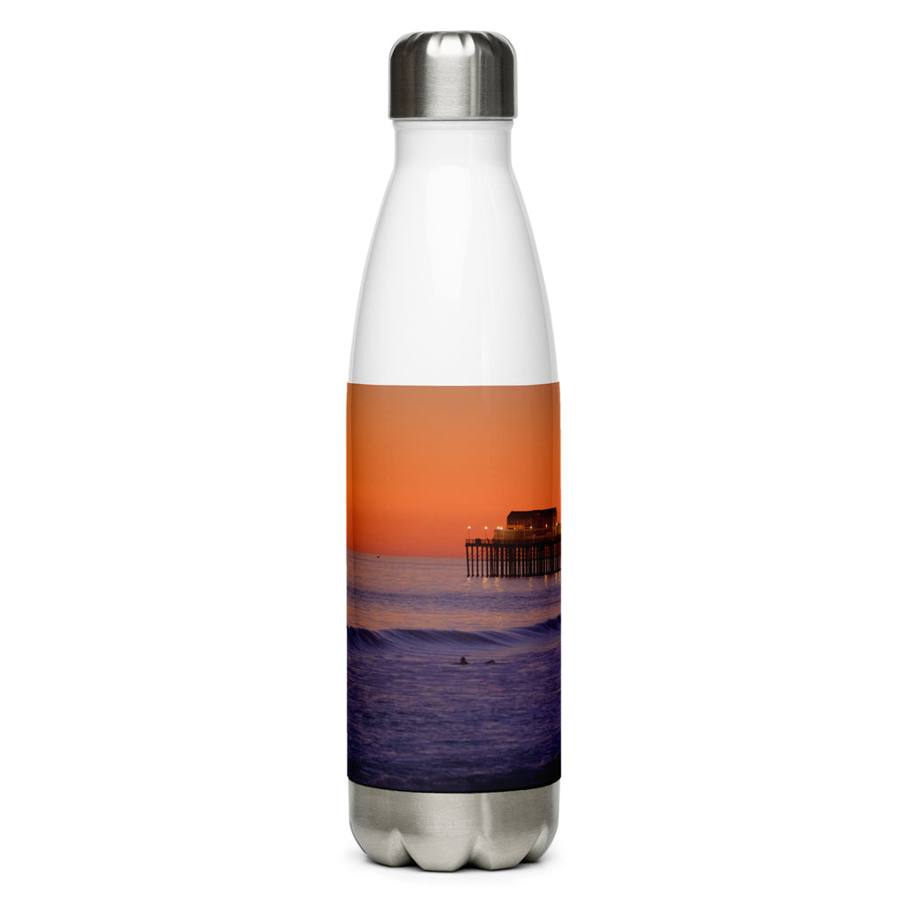 Sunset Pier Stainless Steel Water Bottle