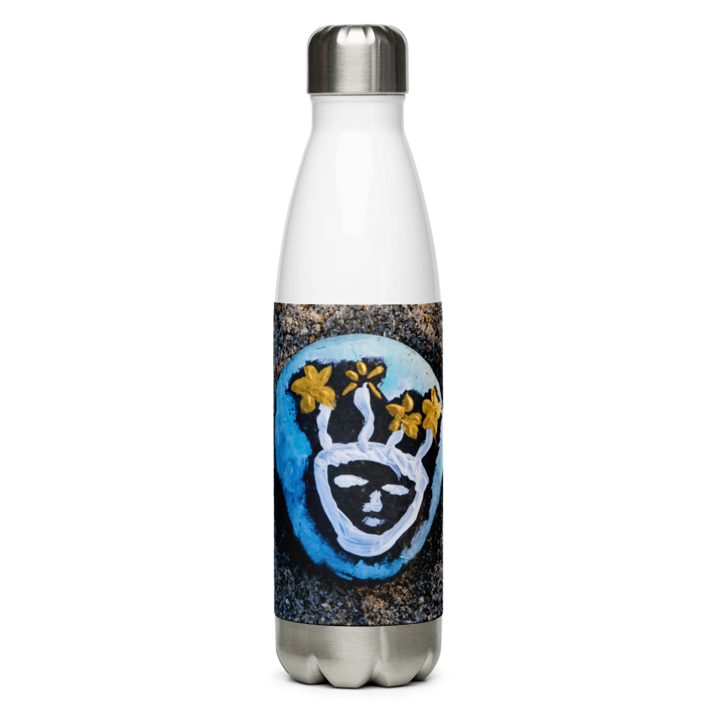 Resting Beach Face Stainless Steel Water Bottle