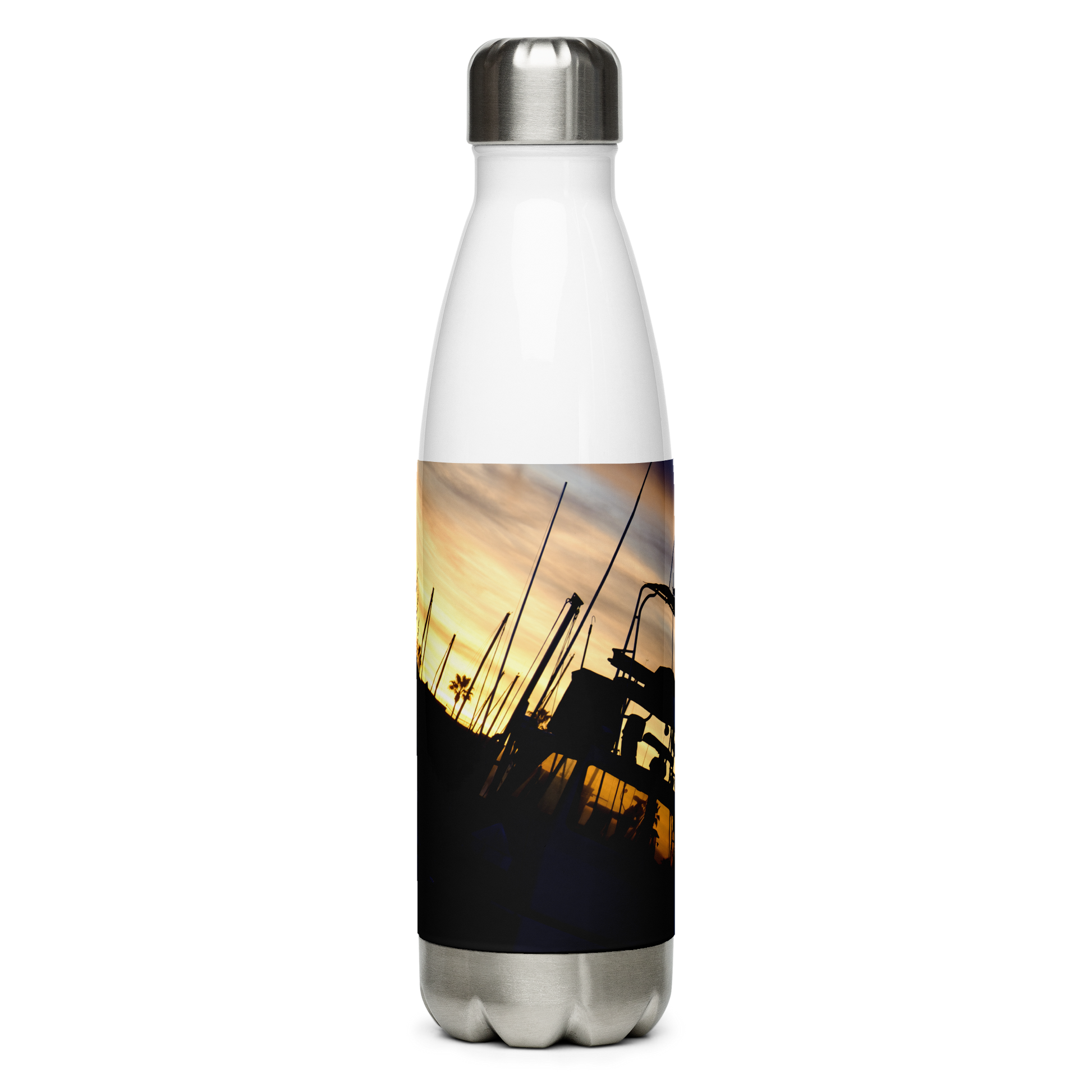 Bird on a Boat Stainless Steel Water Bottle