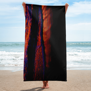 Technicolor Tide Beach Towel