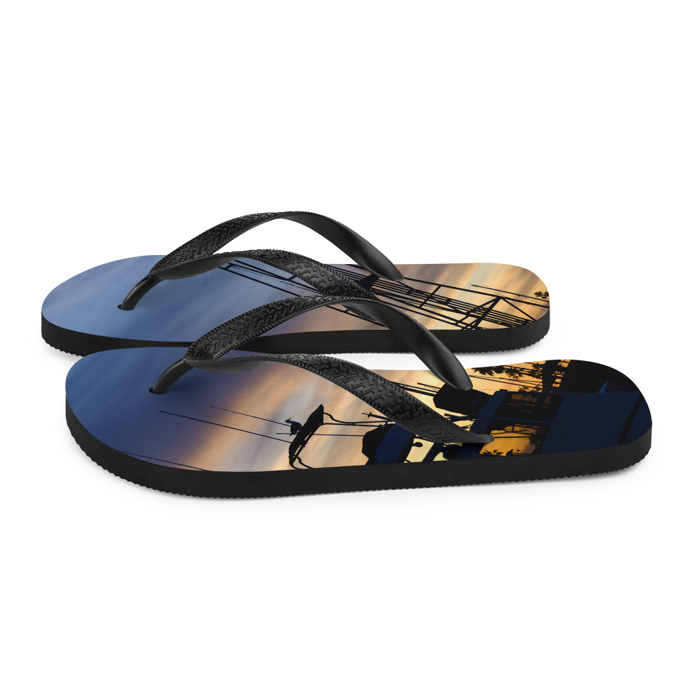 Bird on a Boat Flip-Flops
