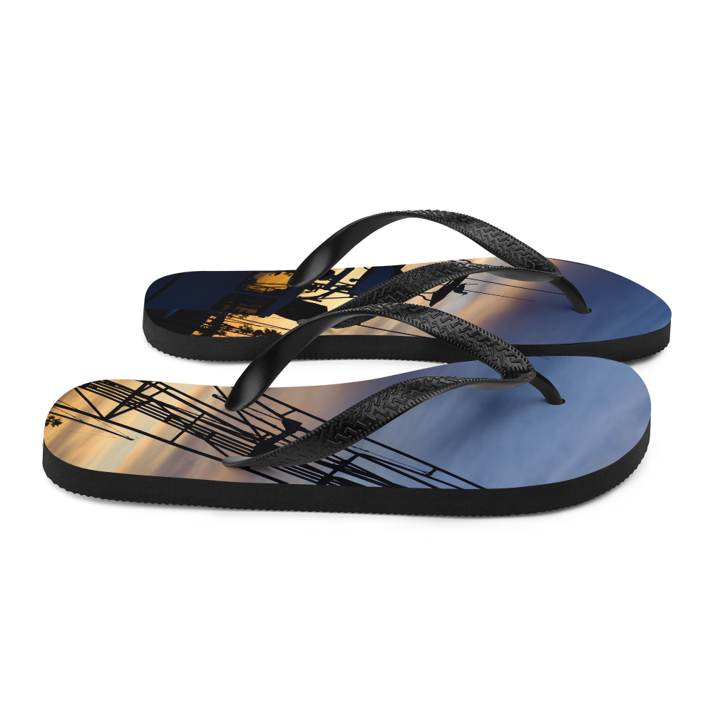 Bird on a Boat Flip-Flops