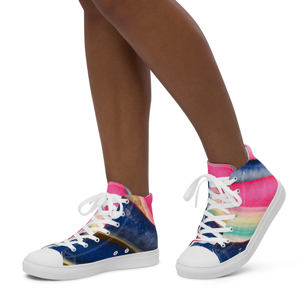 Surf's Up! women’s high top canvas shoes
