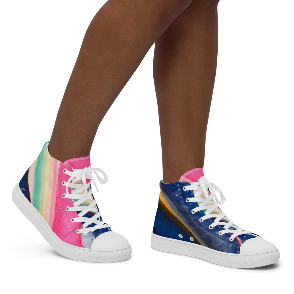 Surf's Up! women’s high top canvas shoes