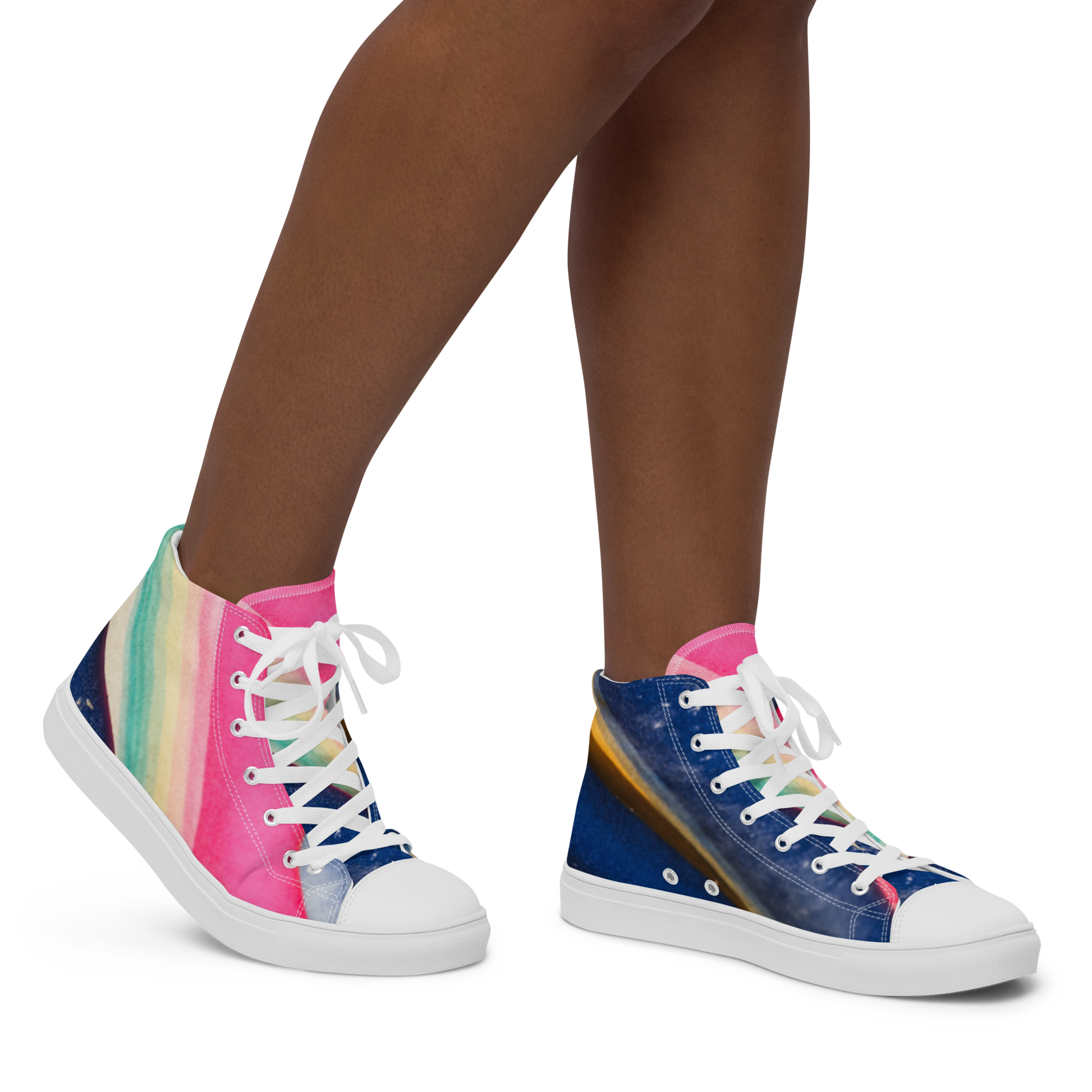 Surf's Up! women’s high top canvas shoes