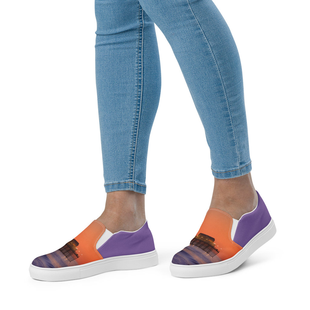 Sunset Pier women’s slip-on canvas shoes