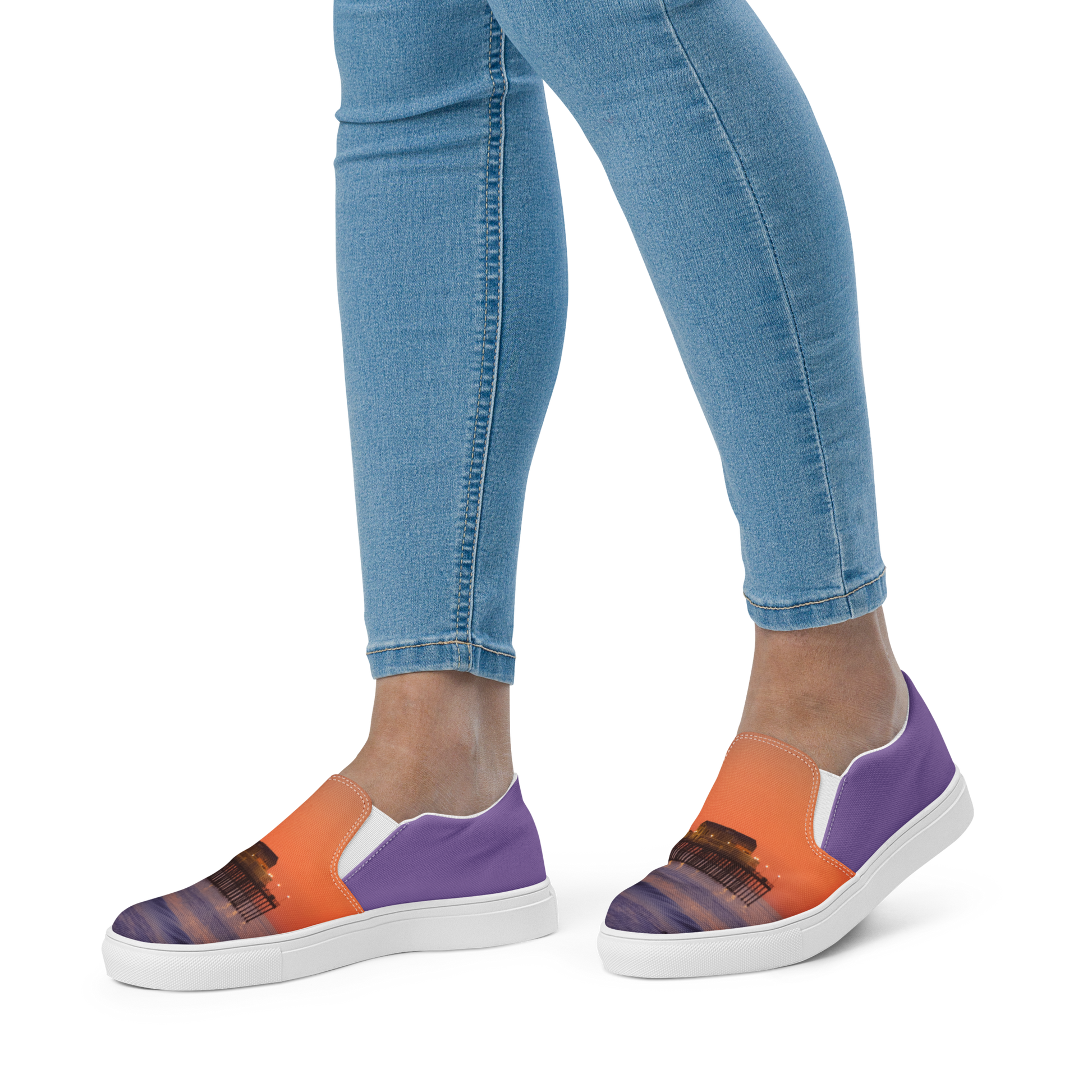 Sunset Pier women’s slip-on canvas shoes